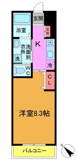 ディアコート織戸【2階】の間取り