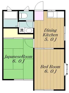 神奈川県厚木市温水【アパート】の間取り