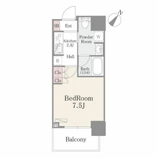 ルミレイス豊洲【10階】の間取り