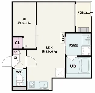 Jack mizohataI【3階】の間取り