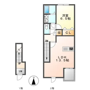 プラネット1【2階】の間取り