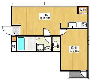 長崎ハウス【2階】の間取り
