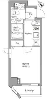 東京都江東区門前仲町1【マンション】の間取り