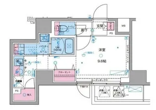 GENOVIA駒込駅 green veil【4階】の間取り