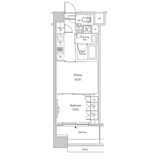 ザ・パークハビオ目黒プレイス【2階】の間取り