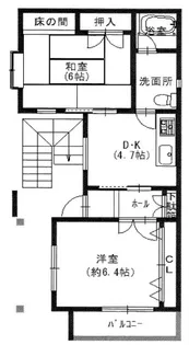 グリーンハイツ鷹合【1階】の間取り