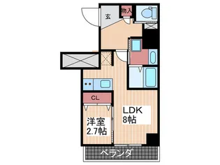 広島県呉市本通1【マンション】の間取り