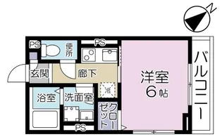 千葉県千葉市稲毛区稲丘町【アパート】の間取り