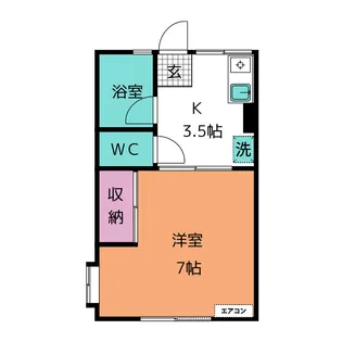 シティハイム東花I【1階】の間取り