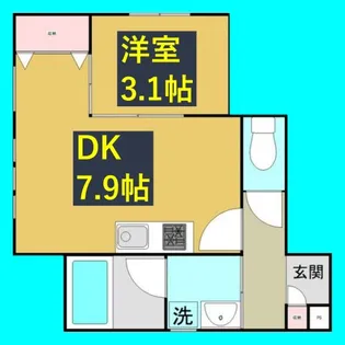 et toi 中村公園(エトワ中村公園)【2階】の間取り