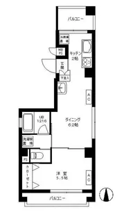 東京都中野区弥生町2【マンション】の間取り