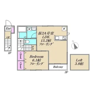 J・URBAN赤塚【2階】の間取り