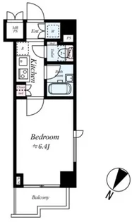 ルーブル中野沼袋【8階】の間取り