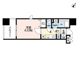 サヴォイ ラ・ピエル サフィール【4階】の間取り