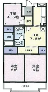 ベルグハイム【1階】の間取り