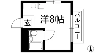 川西ハイツ【3階】の間取り