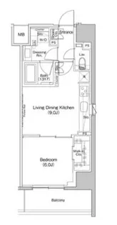 東京都台東区元浅草4【マンション】の間取り
