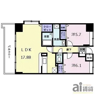 東京都練馬区大泉町6【マンション】の間取り