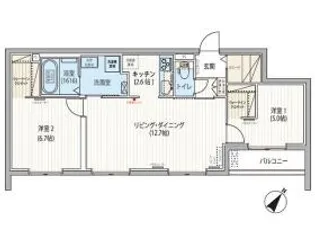 北海道札幌市西区発寒七条11【マンション】の間取り