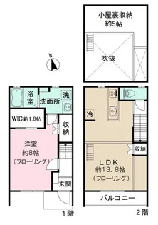 東京都中野区江古田3【アパート】の間取り