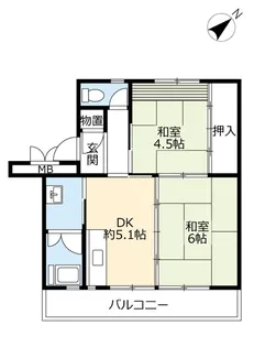 UR高洲第一【2階】の間取り