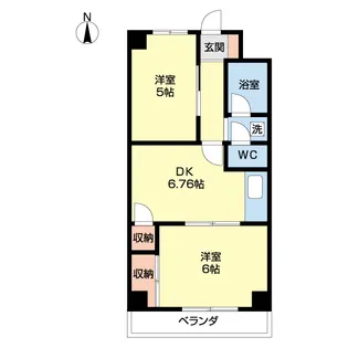 第2サニーホワイト【2階】の間取り