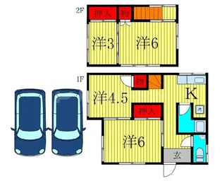 千葉県市川市本北方1【一戸建】の間取り