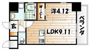 TEH HILLS KOKURA【2階】の間取り