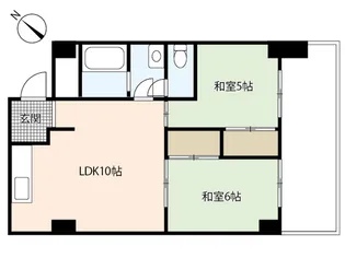 コーポ安古市【7階】の間取り
