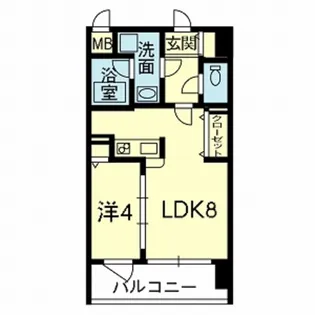 ライズ藤崎台【6階】の間取り