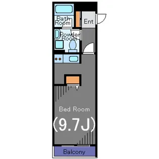 TKフラッツ渋谷【9階】の間取り