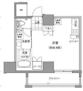 JP noie 小石川富坂【2階】の間取り