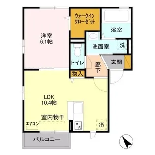 グランメール壱里山【2階】の間取り