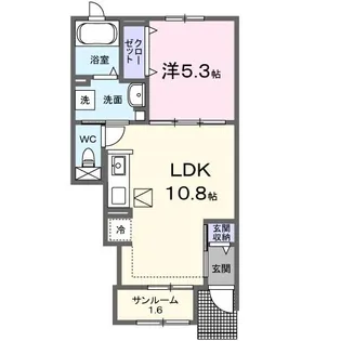 イーグレットヒルズII【1階】の間取り