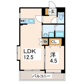フォンス新水前寺【2階】の間取り