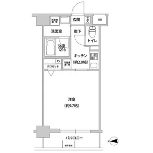 Les.fontaine聖蹟【3階】の間取り