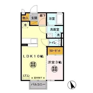 カーサ ビスタ C【2階】の間取り