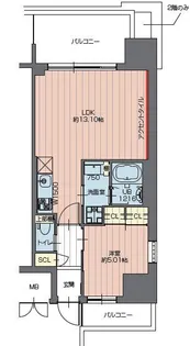 プレジオ川口【6階】の間取り
