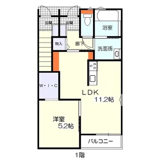 リッチヒルズ前九年 A棟【1階】の間取り