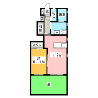 パラシオン【1階】の間取り