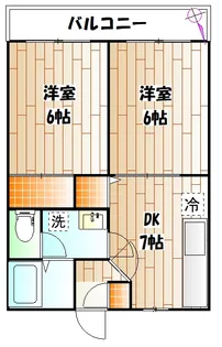 ディア柴田ガーデン【2階】の間取り