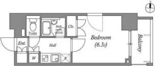 ステーションフロント両国【7階】の間取り