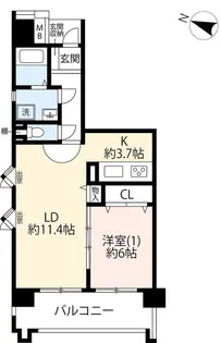 URすまいる亀有【3階】の間取り