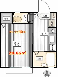 ステュディオ若葉【2階】の間取り
