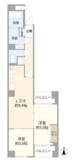 コニファー桜橋【7階】の間取り