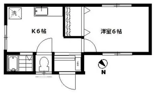 ハイツ雨宮【2階】の間取り