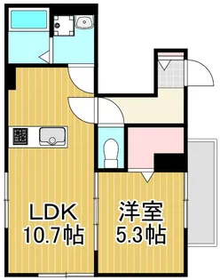 アリビオ五反野【3階】の間取り
