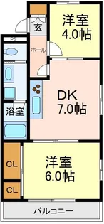 ドルチェ豪徳寺【3階】の間取り