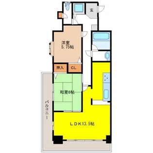 メゾン・ラ・ユール【9階】の間取り