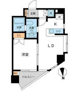 スペーシア池尻大橋【7階】の間取り